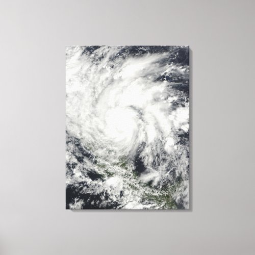 Hurricane Ida over Nicaragua Canvas Print