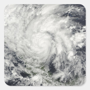 Hurricane Ida over Nicaragua Square Sticker