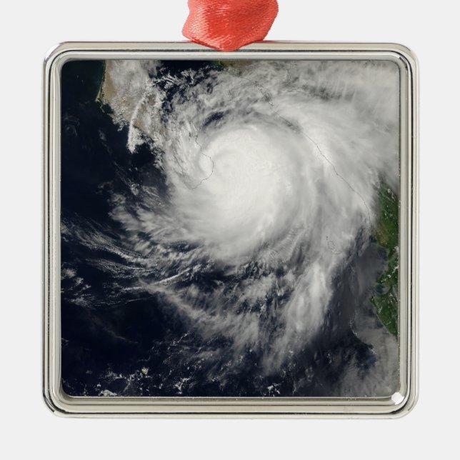 Hurricane Ignacio Metal Ornament (Front)