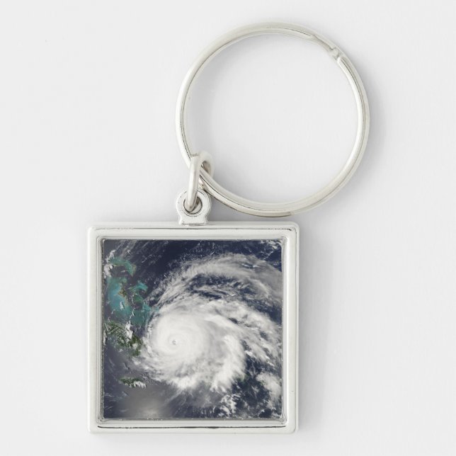 Hurricane Ike over Cuba, Hispaniola Keychain (Front)
