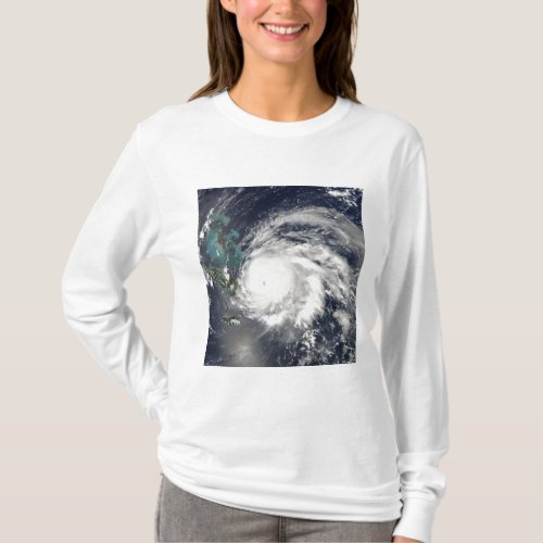 Hurricane Ike over Cuba Hispaniola T_Shirt