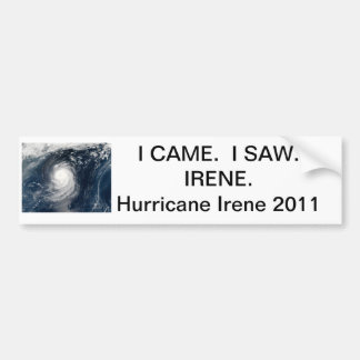 Hurricane Irene Bumper Sticker. Sticker