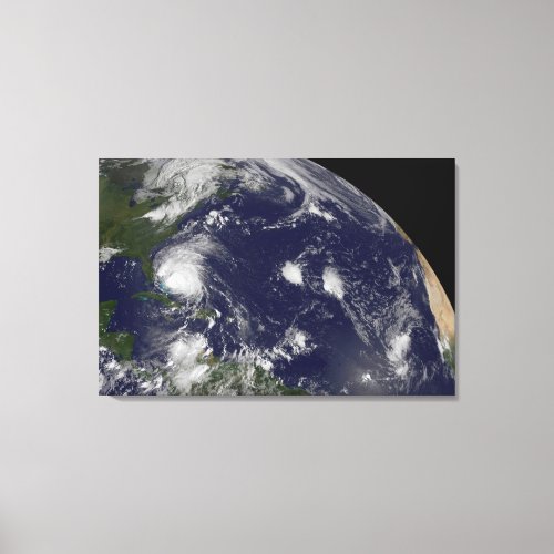 Hurricane Irene Moving Through The Bahamas Canvas Print
