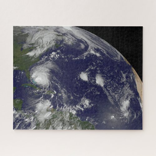 Hurricane Irene Moving Through The Bahamas Jigsaw Puzzle