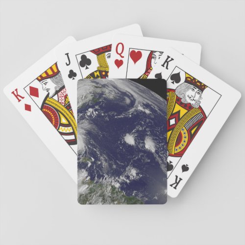 Hurricane Irene Moving Through The Bahamas Playing Cards