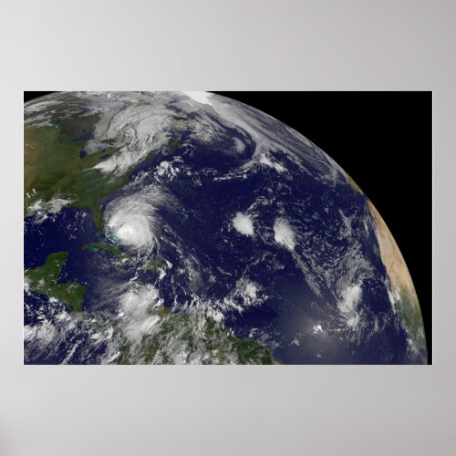 Hurricane Irene Moving Through The Bahamas Poster