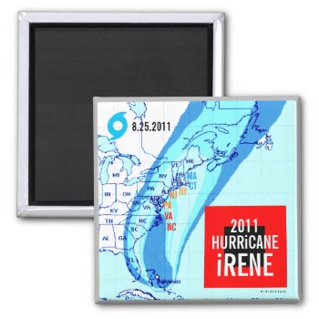 Hurricane Irene Track Magnet 2 by pixibition at Zazzle