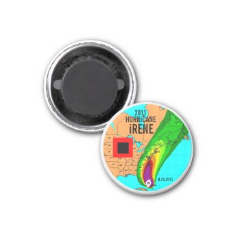 Hurricane Irene Track Magnet 3 by pixibition at Zazzle