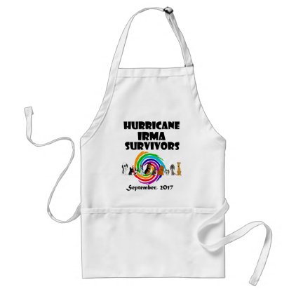 Hurricane Irma Dog Survivors 2017 Art Adult Apron