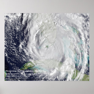 Hurricane Irma Image by Cudjoe Key, Florida Poster