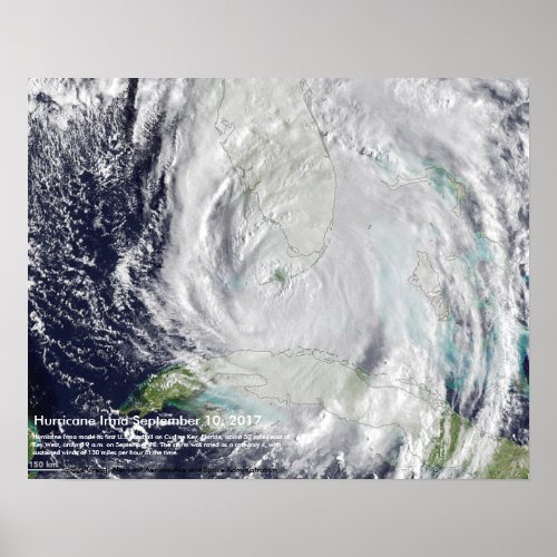 Hurricane Irma Image by Cudjoe Key Florida Poster