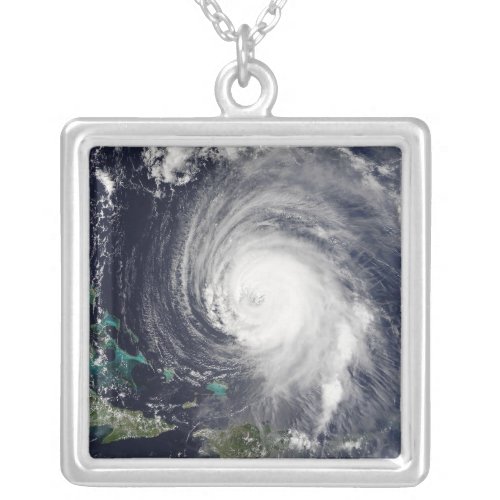 Hurricane Isabel 2 Silver Plated Necklace