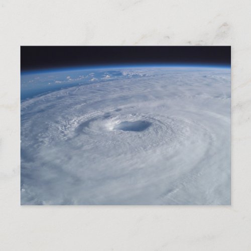 Hurricane Isabel from Space Postcard