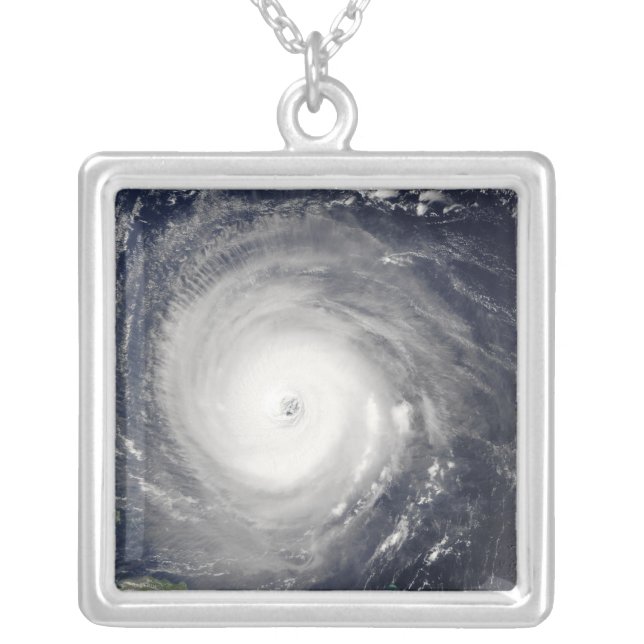 Hurricane Isabel Silver Plated Necklace (Front)