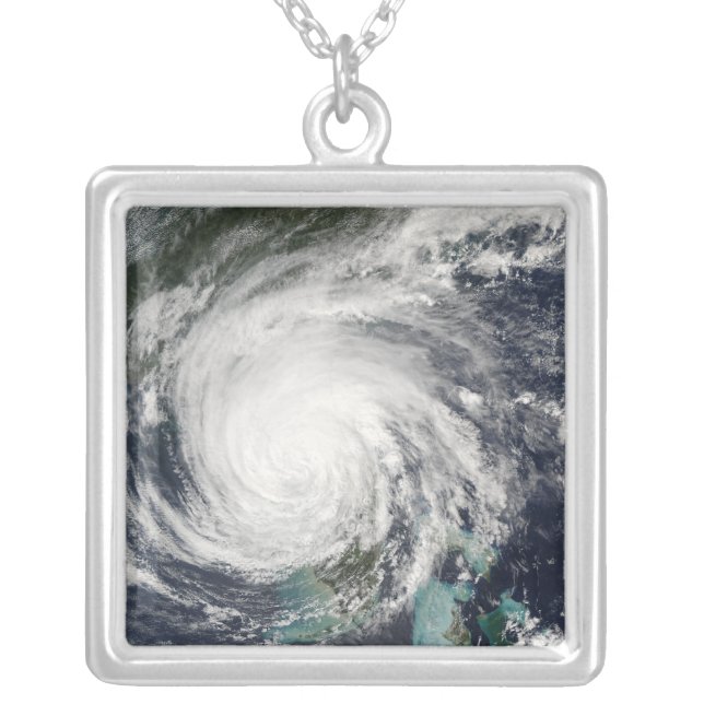 Hurricane Jeanne Silver Plated Necklace (Front)
