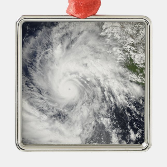 Hurricane Jimena Metal Ornament (Front)