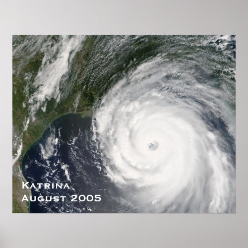 Hurricane Katrina August 2005 Poster