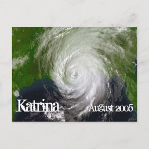 Hurricane Katrina, Satellite Image, August 2005 Postcard