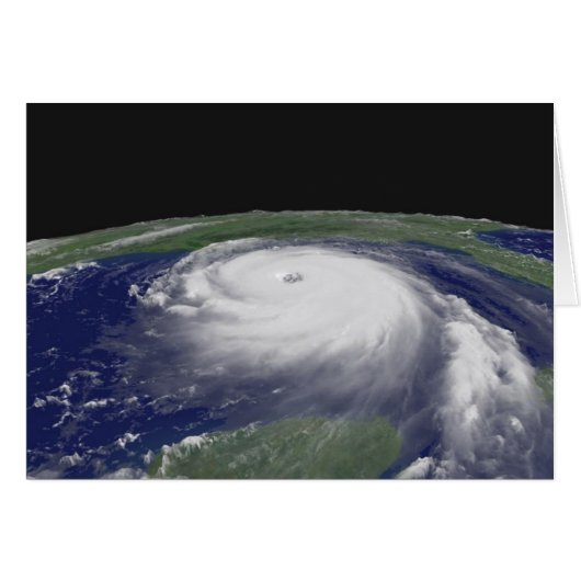 Hurricane Katrina Satellite image Cards (Front Horizontal)