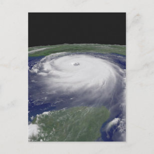 Hurricane Katrina Satellite image Postcard