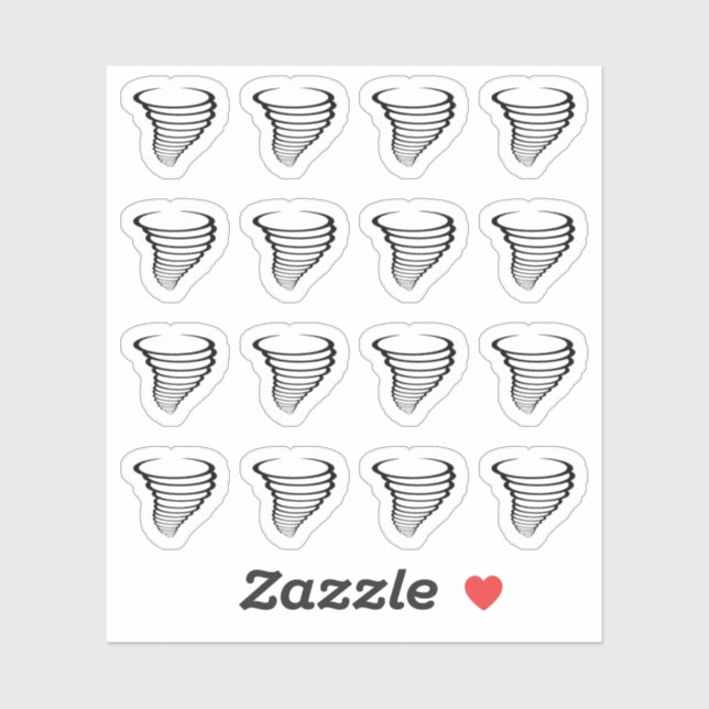 Hurricane Meteorology Weather Forecast Reminder  Sticker (Sheet)