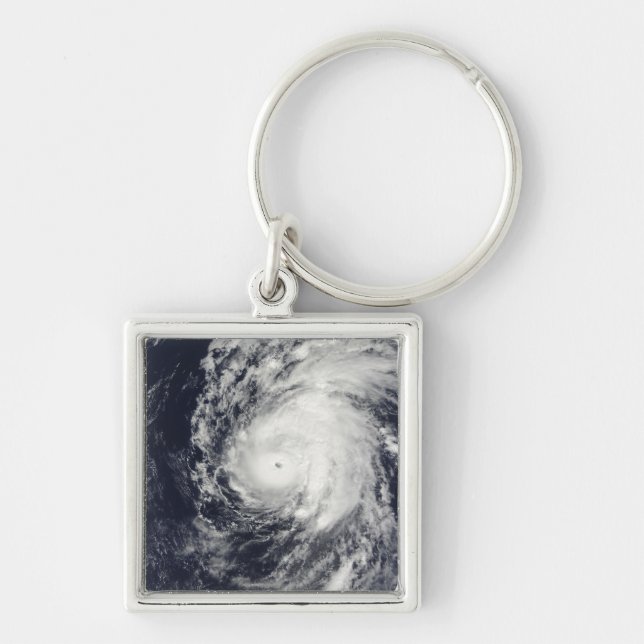 Hurricane Neki west of Hawaii Keychain (Front)
