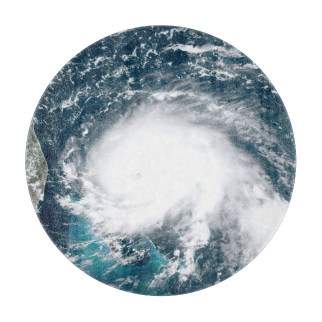 Hurricane off the coast of Florida  Cutting Board (Front)