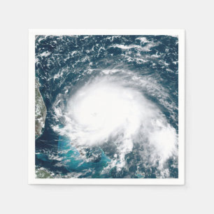 Hurricane off the coast of Florida Napkins