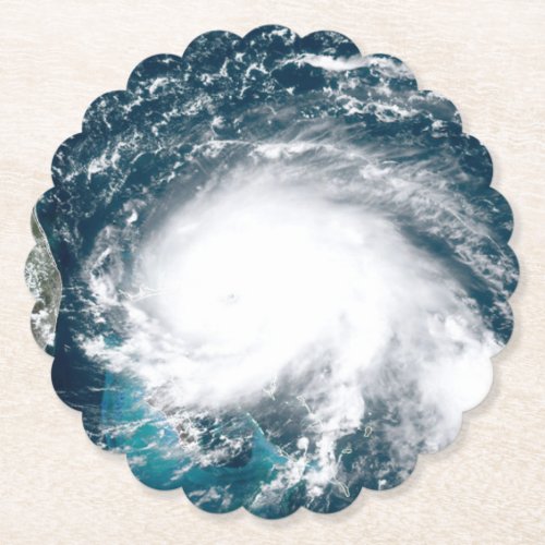 Hurricane off the coast of Florida    Paper Coaster