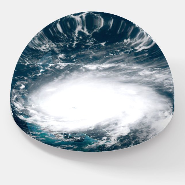 Hurricane off the coast of Florida    Paperweight (Angled)