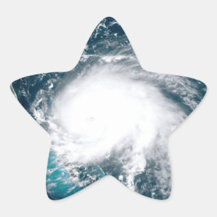Hurricane off the coast of Florida Star Sticker