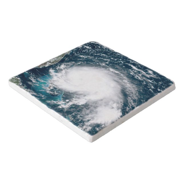 Hurricane off the coast of Florida     Trivet (Corner)