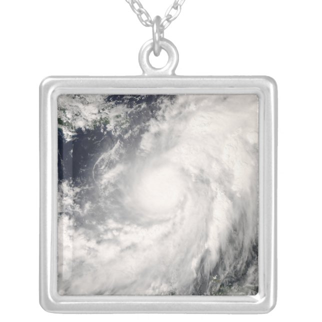 Hurricane Omar Silver Plated Necklace (Front)