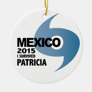 Hurricane Patricia Survivor Mexico 2015 Ceramic Ornament