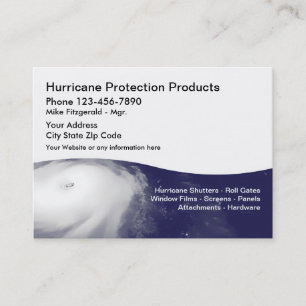 Hurricane Protection Businesscards Business Card