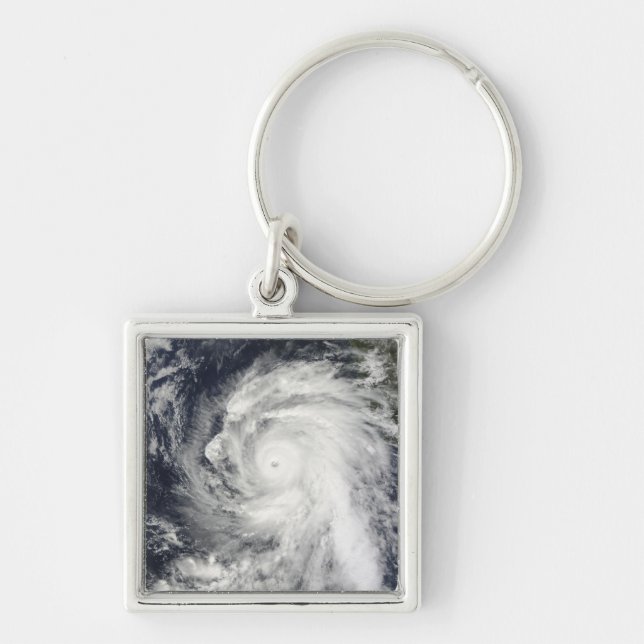 Hurricane Rick southwest of Baja California Keychain (Front)
