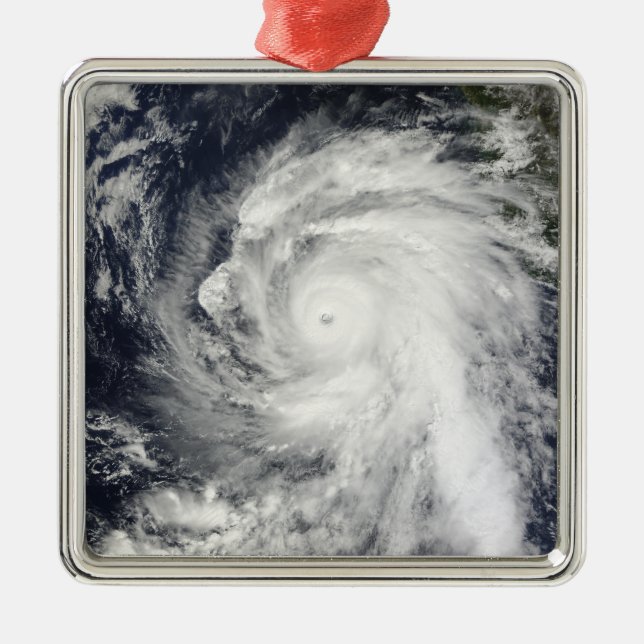 Hurricane Rick southwest of Baja California Metal Ornament (Front)