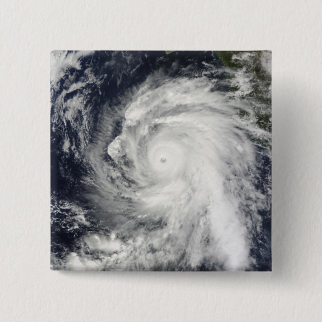 Hurricane Rick southwest of Baja California Pinback Button (Front)
