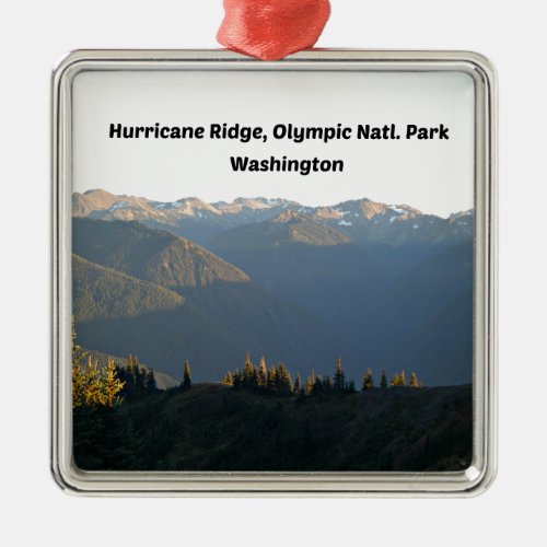 Hurricane Ridge Olympic National Park WA Metal Ornament
