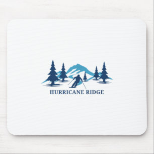 Hurricane Ridge Washington Ski Resort Skiing Skier Mouse Pad