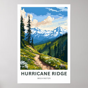 Hurricane Ridge Washington Travel Print