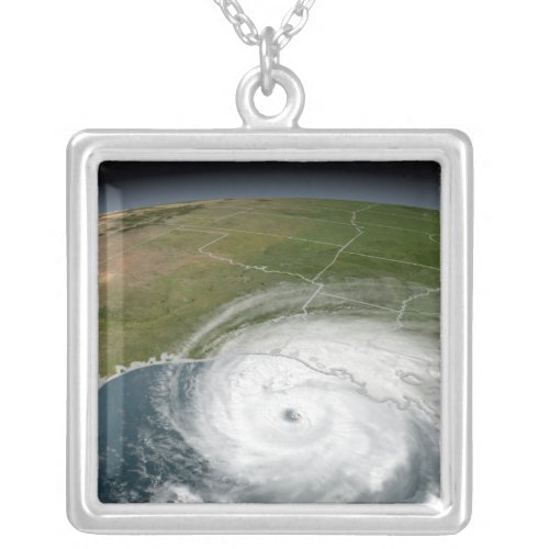 Hurricane Rita 2 Silver Plated Necklace