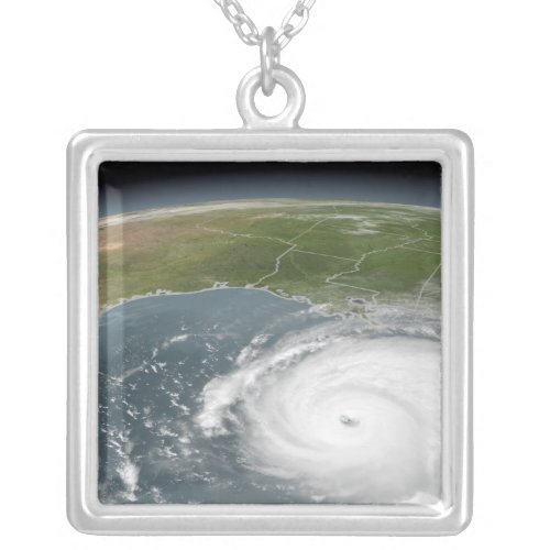 Hurricane Rita Silver Plated Necklace