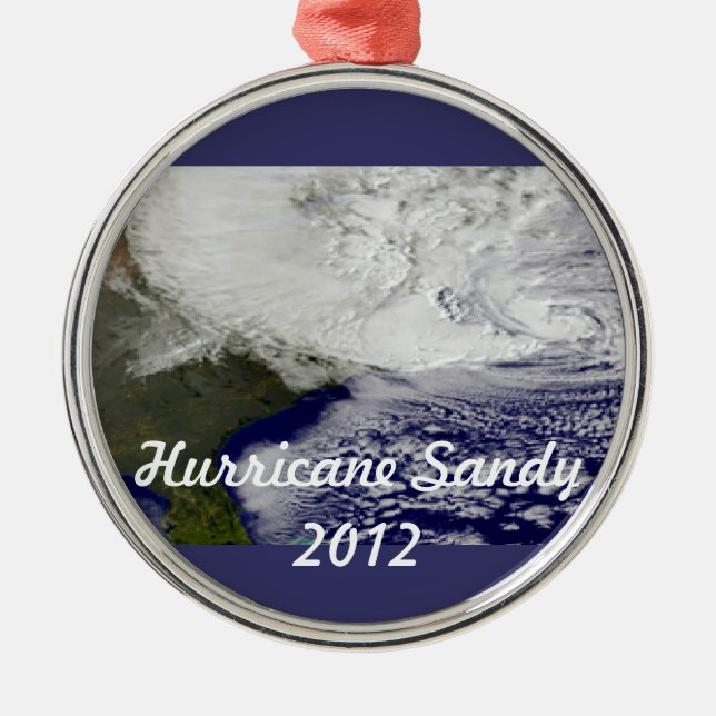 Hurricane Sandy 2012 Metal Ornament (Front)