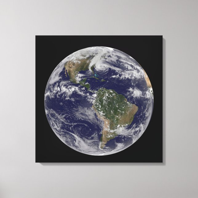 Hurricane Sandy Along The East Coast Of The Us. 2 Canvas Print (Front)