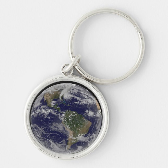 Hurricane Sandy Along The East Coast Of The Us. 2 Keychain (Front)