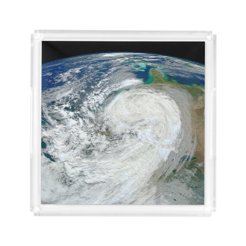 Hurricane Sandy Along The East Coast Of The Us 3 Acrylic Tray