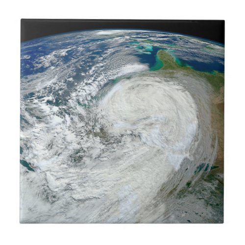 Hurricane Sandy Along The East Coast Of The Us 3 Ceramic Tile