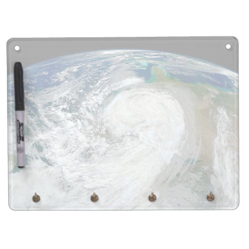 Hurricane Sandy Along The East Coast Of The Us 3 Dry Erase Board With Keychain Holder