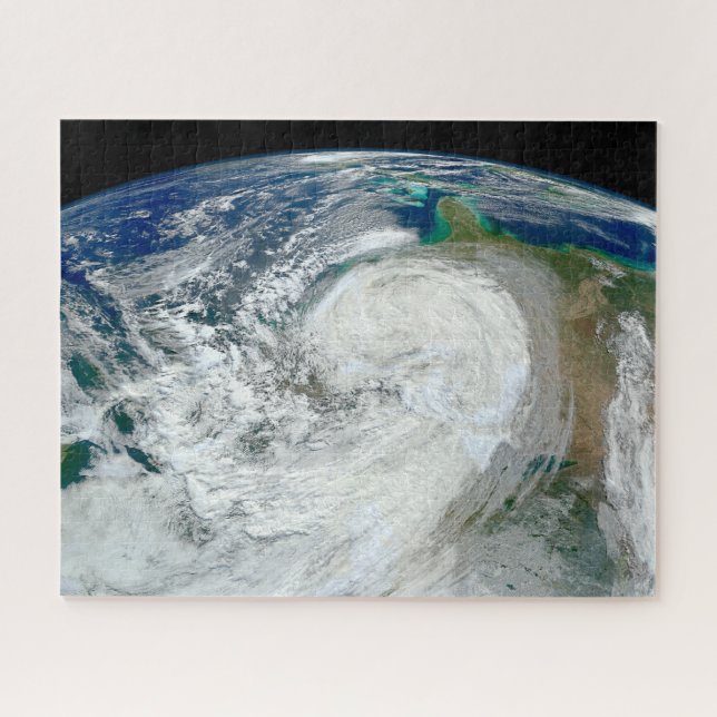 Hurricane Sandy Along The East Coast Of The Us. 3 Jigsaw Puzzle (Horizontal)